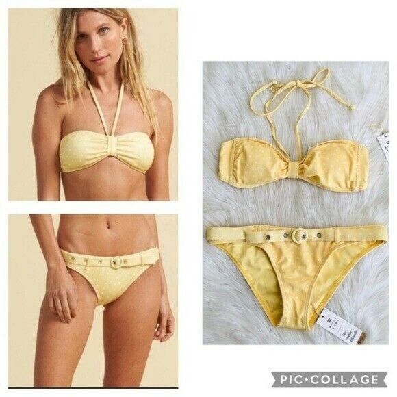 NWT Billabong x The Salty Blonde Sundipped 2-Piece Swimsuit Large